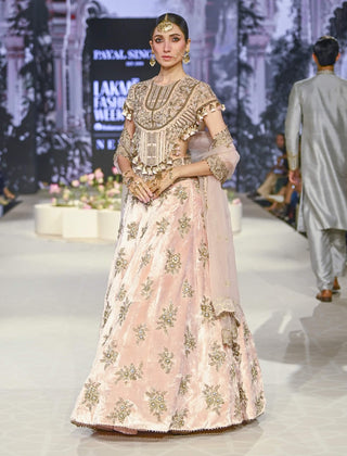 Faizah Blush Pink Lehenga Set by Payal Singhal available on Indiaspopup