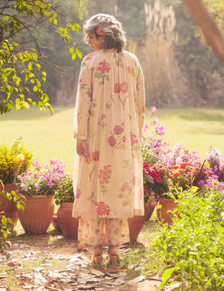 Dusty rose breezy kurta set