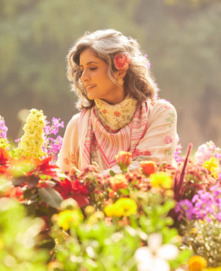 Dusty rose breezy kurta set