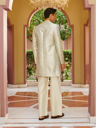 Zareen sage green sherwani set
