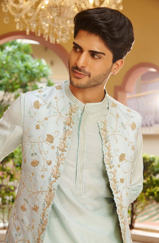 Gazal nehru jacket set