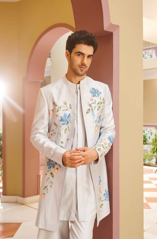 Saba ivory sherwani set