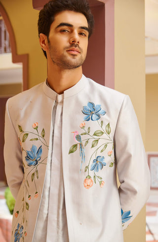 Saba ivory sherwani set