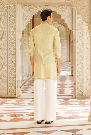 Bani green nehru jacket set