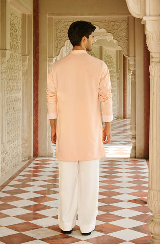 Nirvan peach kurta and pants