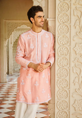Sukoon light pink kurta and pants