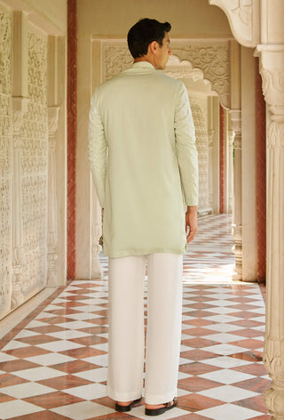 Zikar pale green kurta and pants