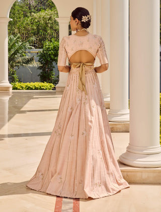 Misty Haze Pink Lehenga Set by Parul Gandhi available on Indiaspopup.com