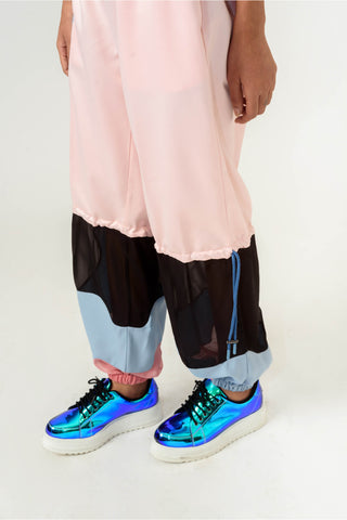 Siddhant Aggarwal-Peach Blue Trouser-INDIASPOPUP.COM