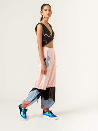 Siddhant Aggarwal-Peach Blue Trouser-INDIASPOPUP.COM