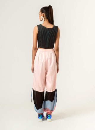 Siddhant Aggarwal-Peach Blue Trouser-INDIASPOPUP.COM