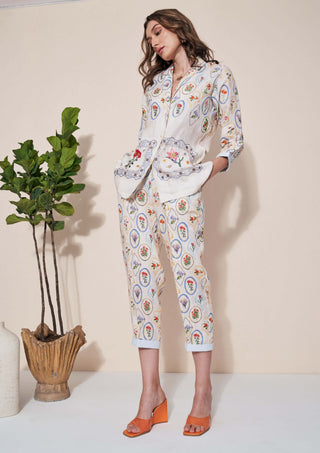Pozruh-Nigel Ivory Trouser-INDIASPOPUP.COM