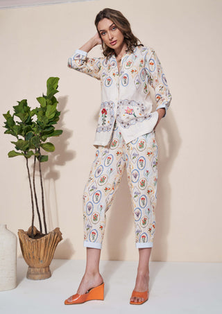 Pozruh-Nigel Ivory Trouser-INDIASPOPUP.COM