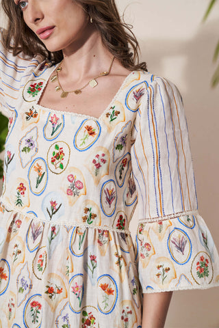 Pozruh-Adelie Ivory Maxi Dress-INDIASPOPUP.COM
