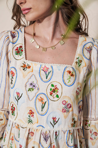 Pozruh-Adelie Ivory Maxi Dress-INDIASPOPUP.COM