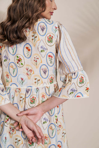 Pozruh-Adelie Ivory Maxi Dress-INDIASPOPUP.COM