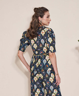 Pozruh-Raven Black Top-INDIASPOPUP.COM