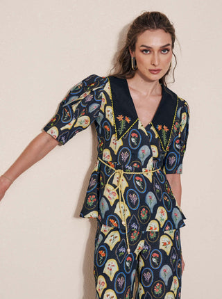 Pozruh-Raven Black Top-INDIASPOPUP.COM