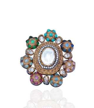Bhavini Navratn Ring by Preeti Mohan available on Indiaspopup.com
