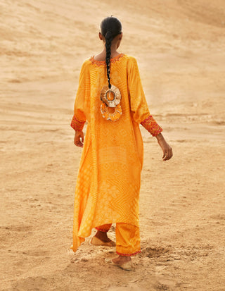 Punit Balana Mustard Kaftan Tunic And Pants available on indiaspopup