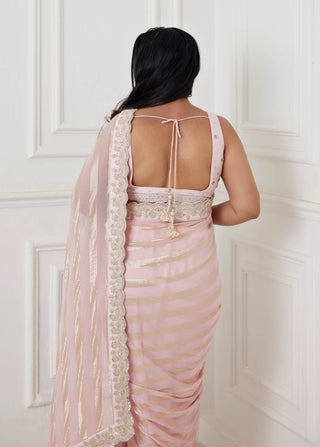 Chamee And Palak-Radhika Light Pink Sari And Blouse-INDIASPOPUP.COM