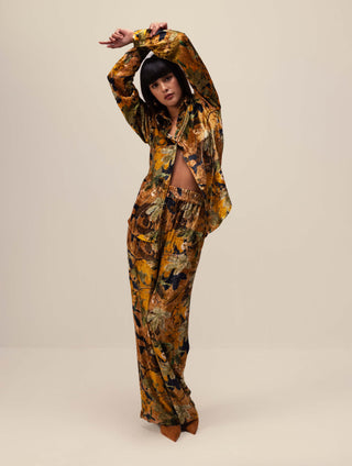 Reena Sharma-Multicolor Rhea Velvet Co-Ord Set-INDIASPOPUP.COM