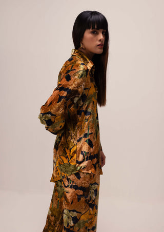 Reena Sharma-Multicolor Rhea Velvet Co-Ord Set-INDIASPOPUP.COM