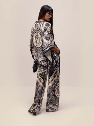 Reena Sharma-Black And White Nikita Kimono And Pant-INDIASPOPUP.COM