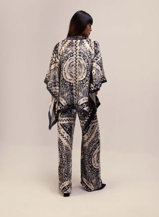 Reena Sharma-Black And White Nikita Kimono And Pant-INDIASPOPUP.COM