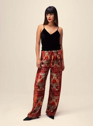 Reena Sharma-Red Amaya Kimono And Pant-INDIASPOPUP.COM
