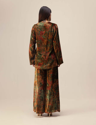 Reena Sharma-Green Nargis Co-Ord Set-INDIASPOPUP.COM