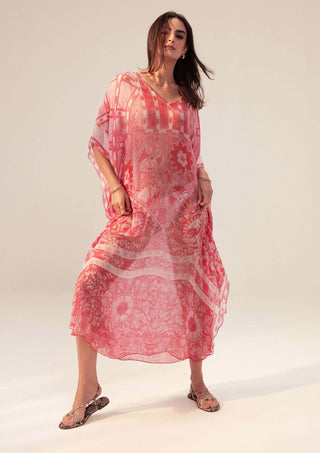 Reena Sharma-Aisha Pink Kaftan-INDIASPOPUP.COM