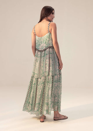 Reena Sharma-Elan Sage Long Dress-INDIASPOPUP.COM