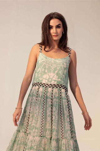 Reena Sharma-Elan Sage Long Dress-INDIASPOPUP.COM