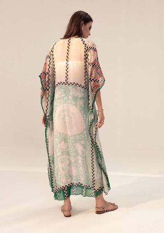 Reena Sharma-Elan Sage Green Kaftan-INDIASPOPUP.COM