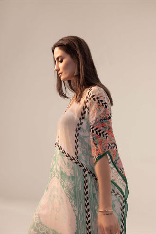 Reena Sharma-Elan Sage Green Kaftan-INDIASPOPUP.COM