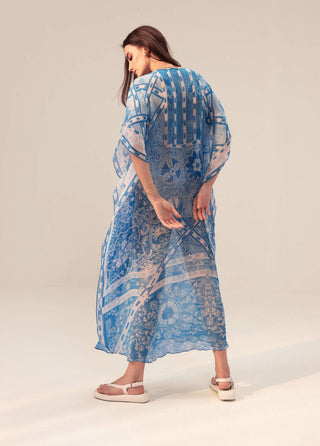 Reena Sharma-Aisha Blue Kaftan-INDIASPOPUP.COM
