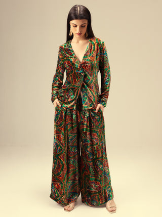 Amaya multicolor jacket and pants