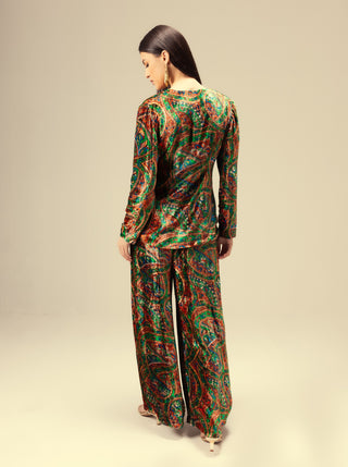 Amaya multicolor jacket and pants