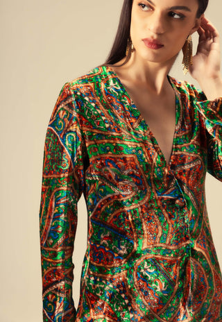 Amaya multicolor jacket and pants