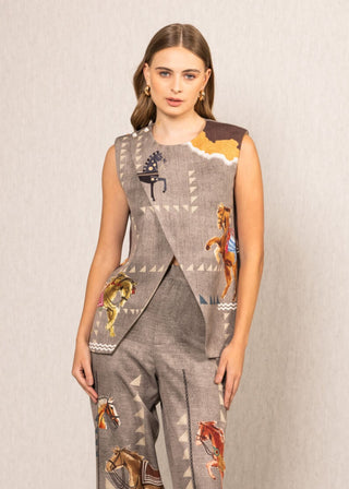 Mustang overlap blouse