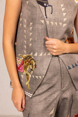 Mustang overlap blouse