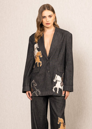 Nimbus black oversized jacket