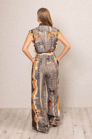 Mirage belted jumpsuit