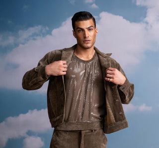 Brown Corduroy Jacket And Pants by Nikita Mhaisalkar Men available on Indiaspopup.com