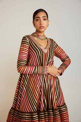 Vvani By Vani Vats-Olive Green Dhoti And Kurta Set-INDIASPOPUP.COM