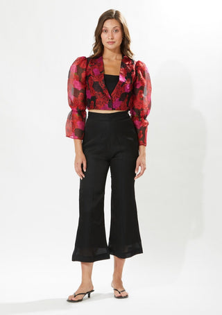 Meadow-Rosa Cropped Blazer And Pant Set-INDIASPOPUP.COM