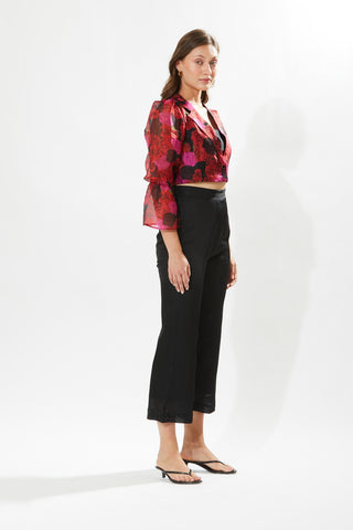 Meadow-Rosa Cropped Blazer And Pant Set-INDIASPOPUP.COM