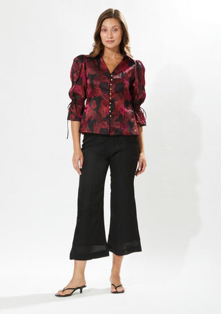 Meadow-Rosa Buttoned Blouse And Pants-INDIASPOPUP.COM