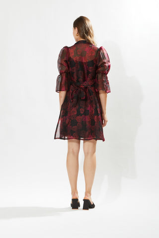 Meadow-Rosa Silk Coat And Dress-INDIASPOPUP.COM